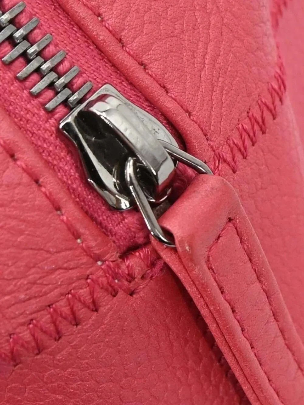 Chanel Red Calfskin Choco Bar Wild Stitch Handbag 168482